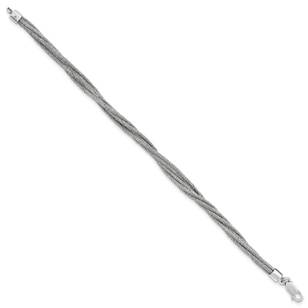 Sterling Silver Wire Mesh 6 Strand Necklace with 2 Inch Extension Chain - Elegant Layered Jewelry for Women, Perfect for Parties, Weddings & Everyday Wear