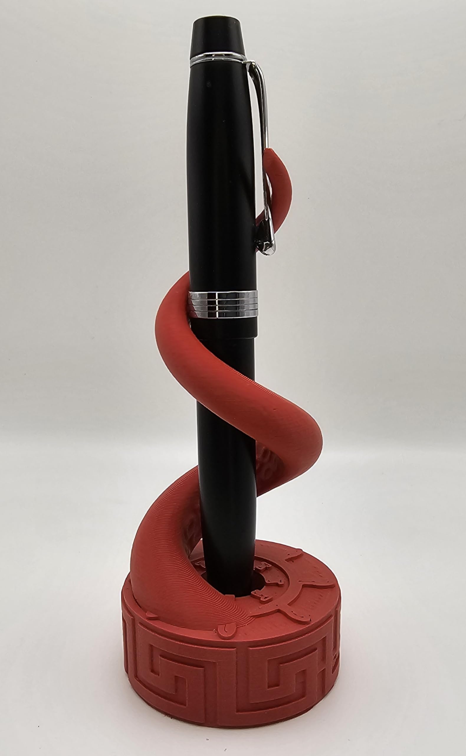 Premium Kraken Pen Stand - Matte Red Finish | Stylish Desk Organizer for Pens, Pencils & Office Supplies | Perfect for Home, Office & School Use