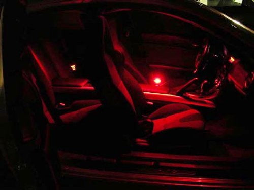 Brilliant Red 168 194 2825 T10 SMD LED Bulbs for Car Step & Side Door Lights - Perfect for Interior Dome, Map, Courtesy, and Trunk Lighting
