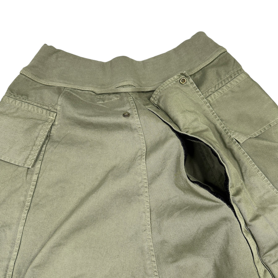 KAPITAL KATSURAGI CARGO PANTS for Men - Military Green Tactical Pants with Multiple Pockets | Outdoor Hiking, Camping & Streetwear Fashion