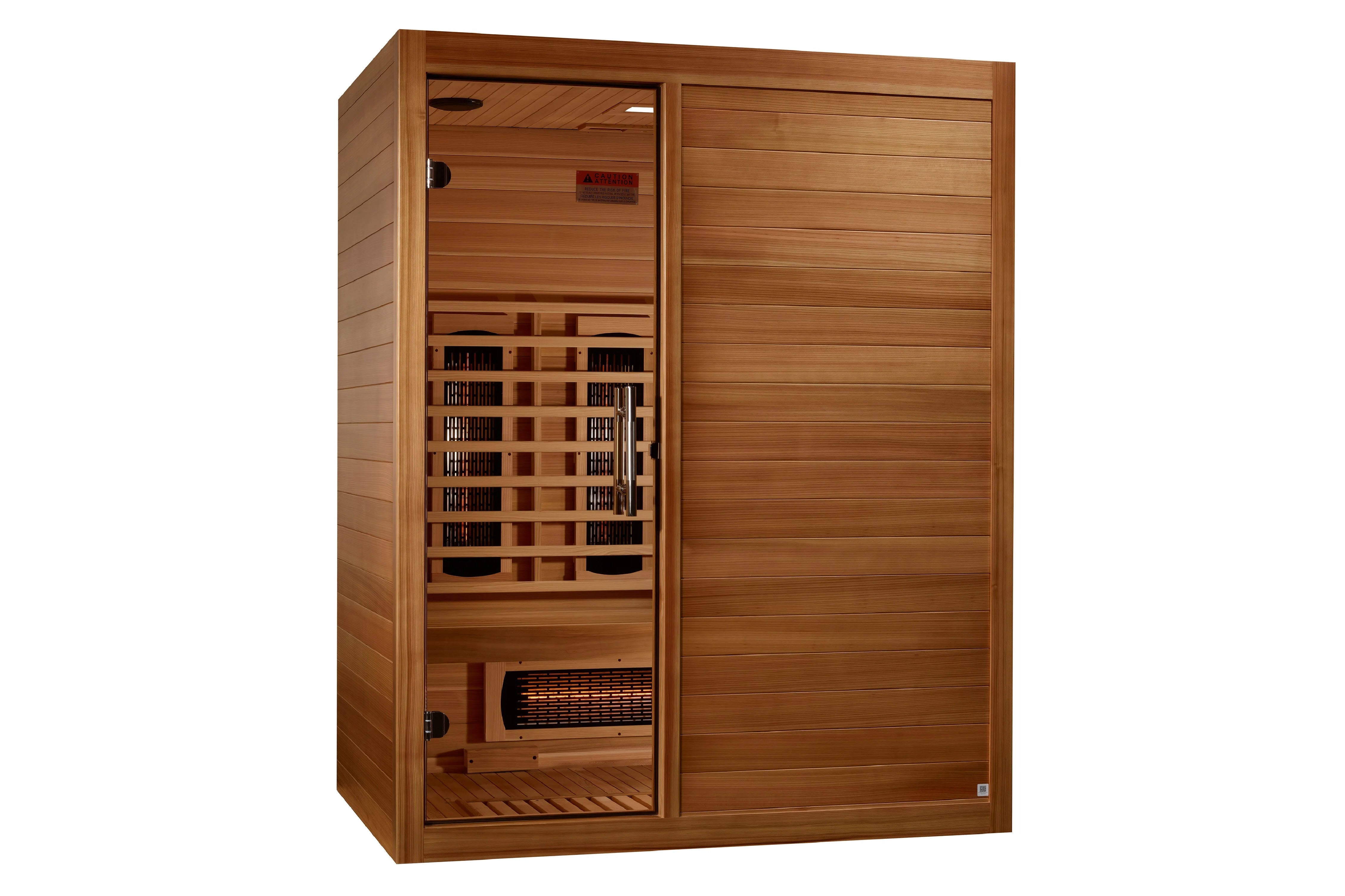 Maxxus S Line 3 Person Full Spectrum Infrared Sauna for Home Spa - Detox, Relaxation & Pain Relief - Perfect for Family Wellness & Home Gym (Summer Sale)