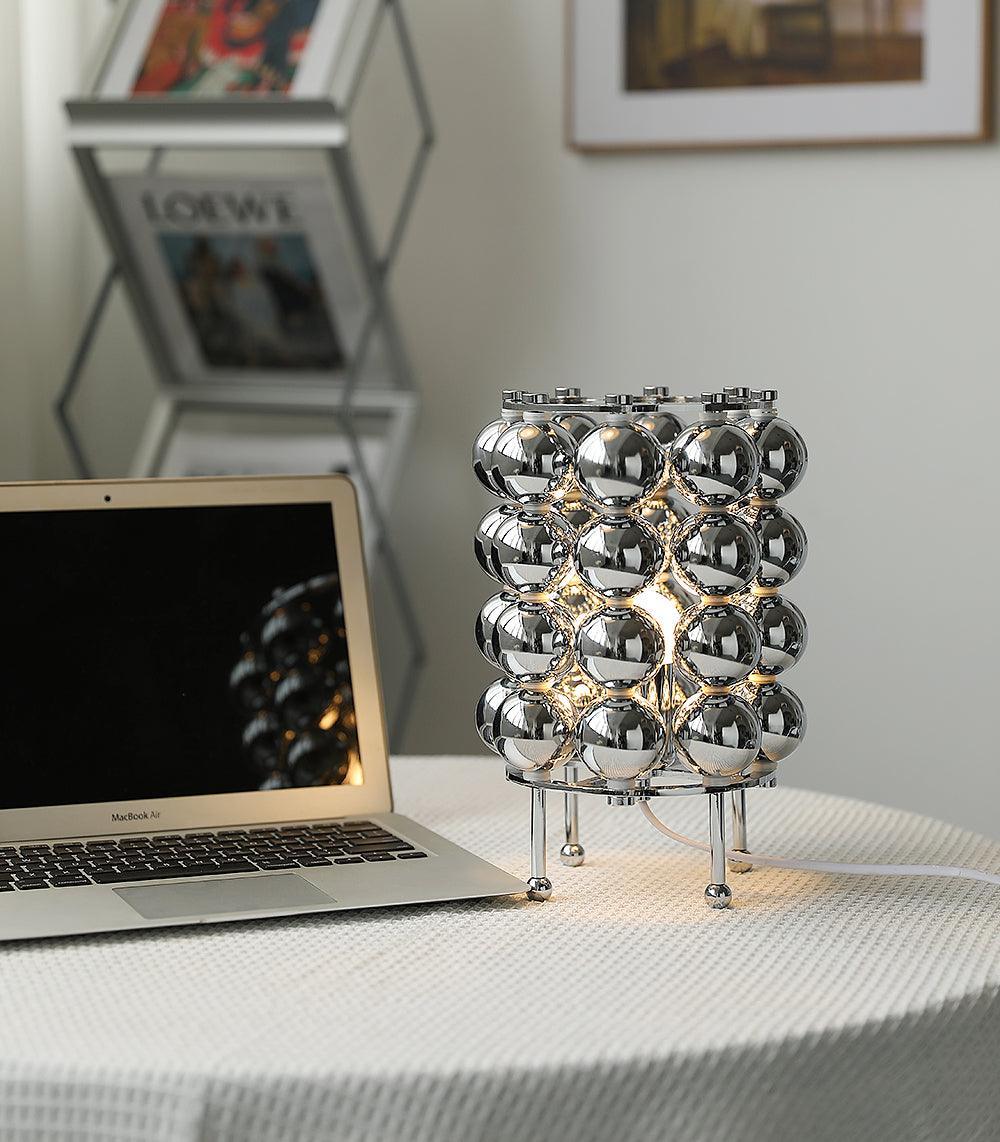 Kare Modern Table Lamp - Adjustable Brightness LED Desk Light for Bedroom, Living Room & Office - Stylish Nightstand Lamp with USB Port for Reading & Working