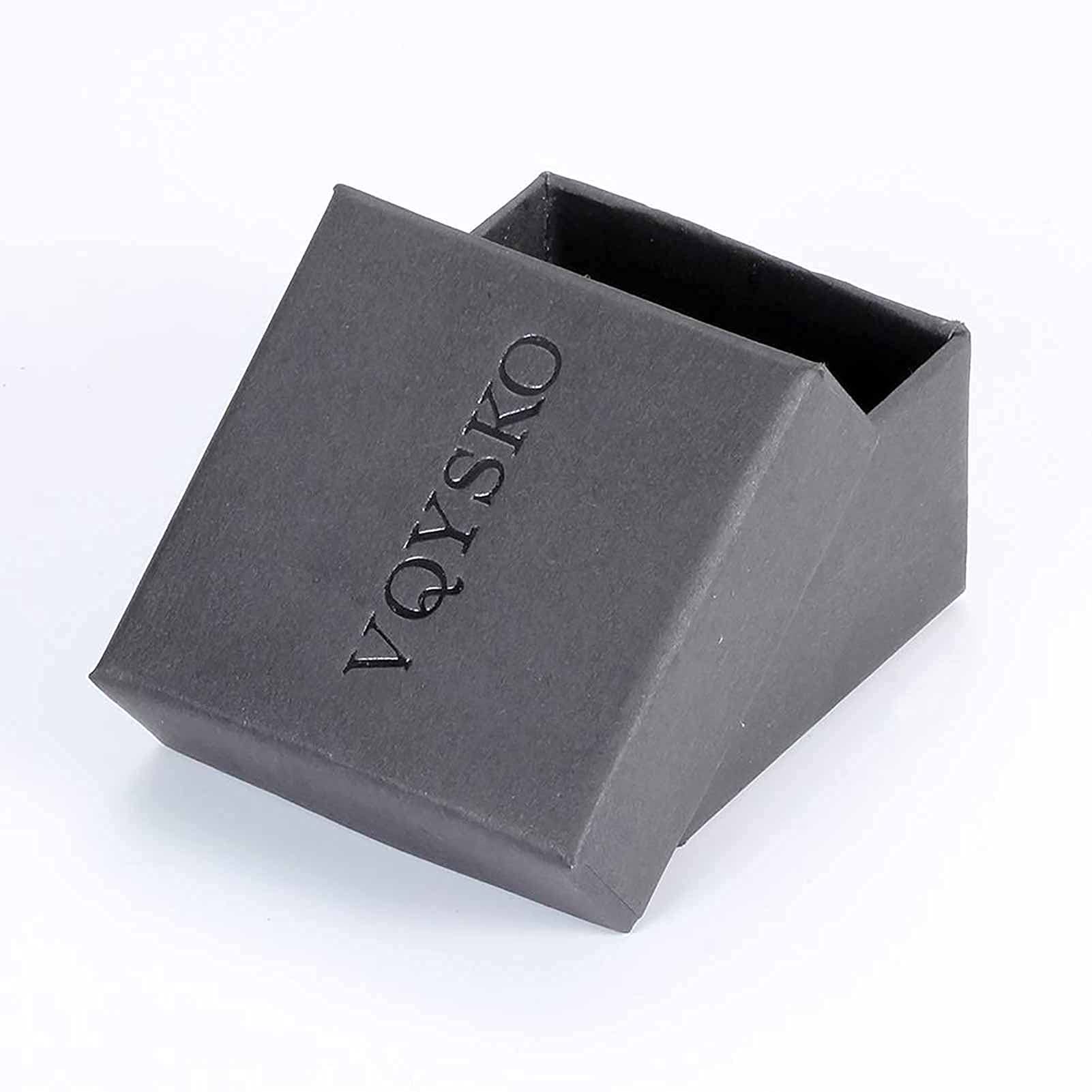 VQYSKO Stainless Steel Signet Rings for Men & Women - Solid Polished Biker Ring in Silver, Gold & Black | Perfect Gift for Dad, Boyfriend & Loved Ones (Sizes 4-15) | Ideal for Weddings, Parties & Everyday Fashion Accessories