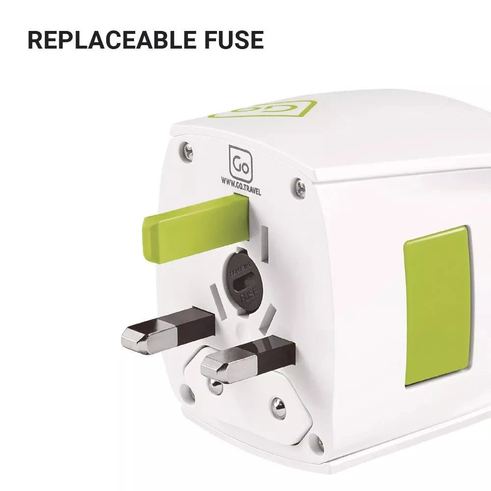 Universal Worldwide Travel Adapter - International Power Plug Converter for USA, UK, EU, AU - Perfect for Business Trips & Vacations
