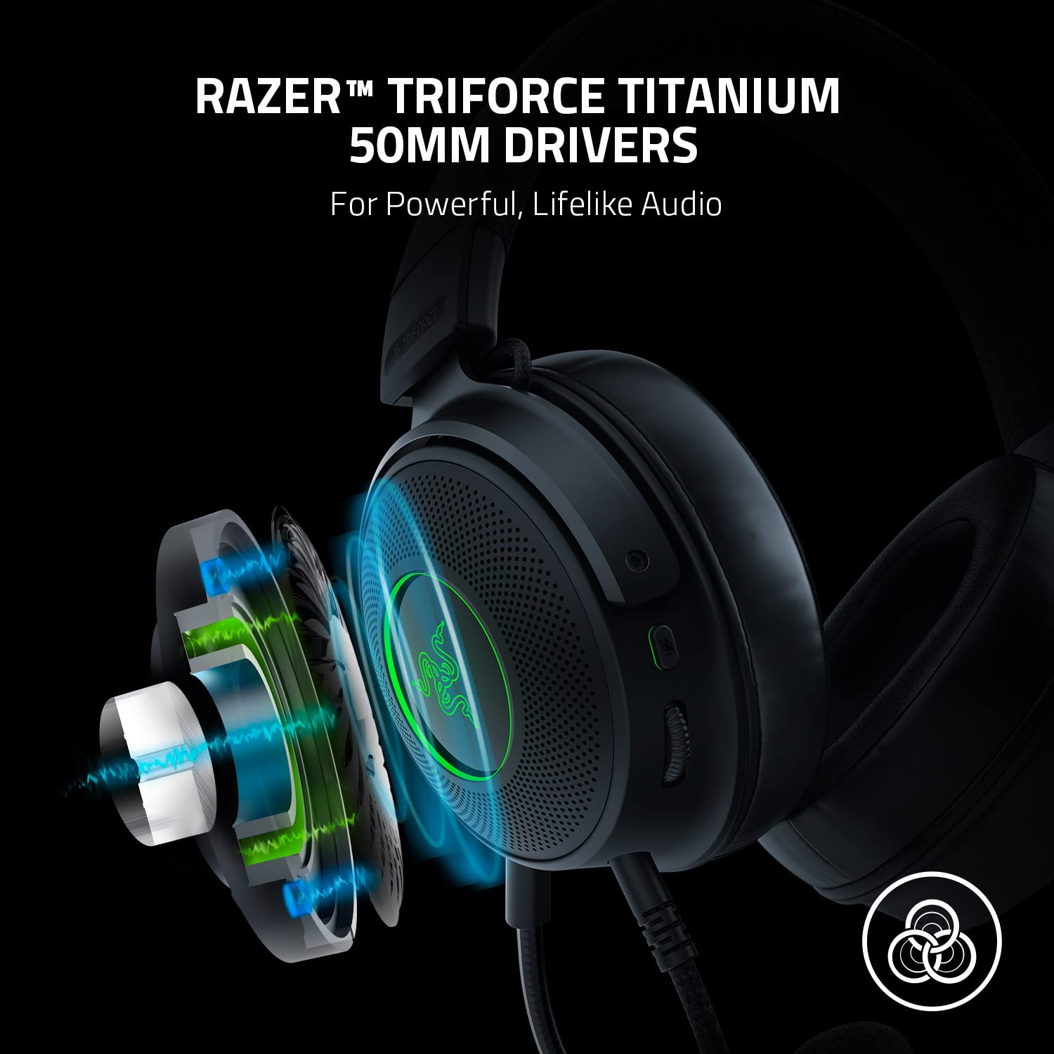 Razer Kraken V3 Wired USB Gaming Headset with Chroma RGB & Ornata V3 X Low-Profile Membrane Keyboard with Chroma RGB - Perfect for PC Gaming, Streaming, and Esports Tournaments