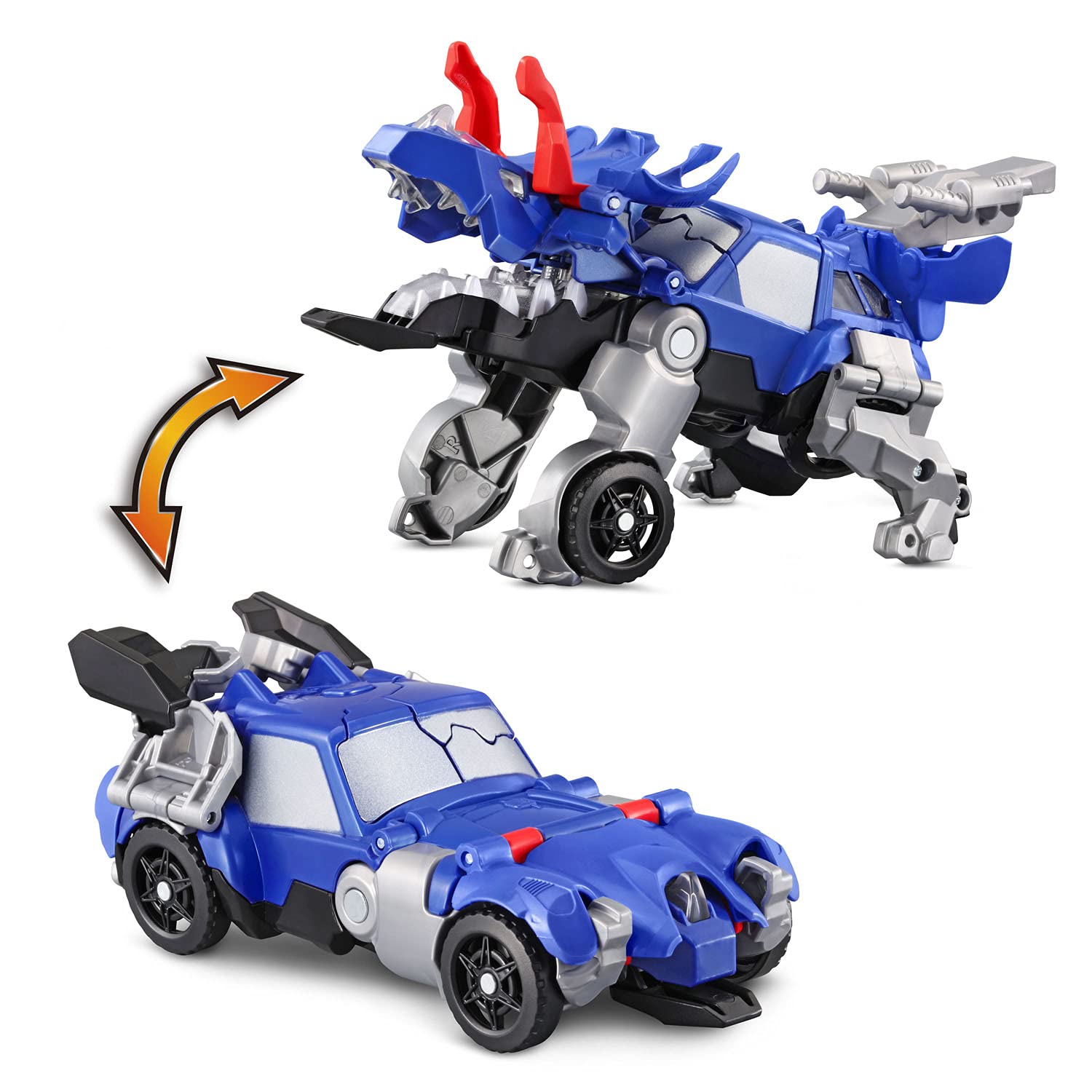 VTech Switch and Go Battlers Triceratops Roadster - Transforming Dinosaur Toy Car for Kids - Interactive STEM Learning Toy for Boys & Girls Ages 3-8 - Perfect for Playtime, Birthday Gifts & Educational Fun