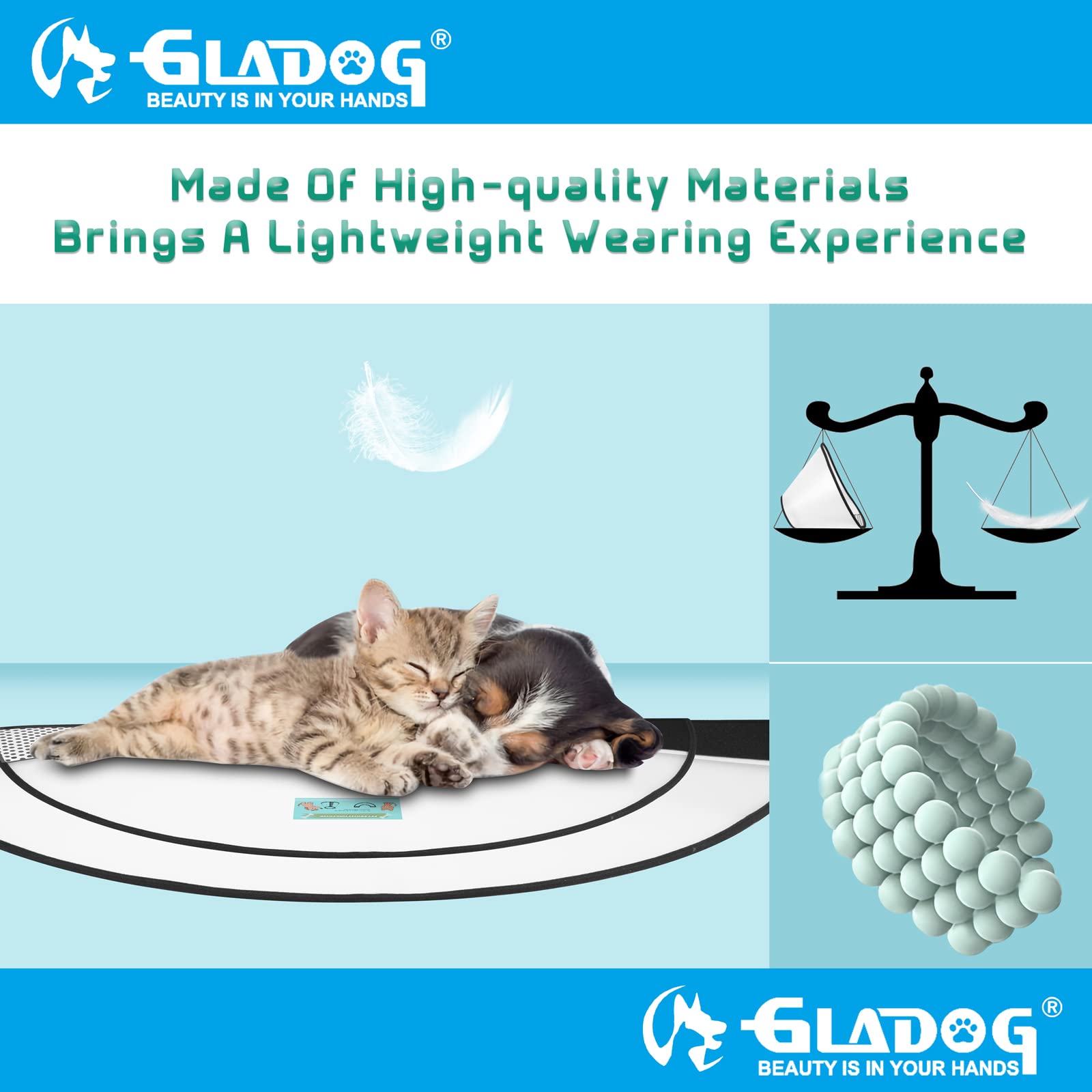Soft Inflatable Dog Cone Collar Set - Adjustable Post-Surgery Recovery E-Collar for Small Medium Large Dogs | Protective Donut Collar & Comfortable Plastic Cone | Perfect for Wound Healing, Spay/Neuter Recovery & Allergy Protection