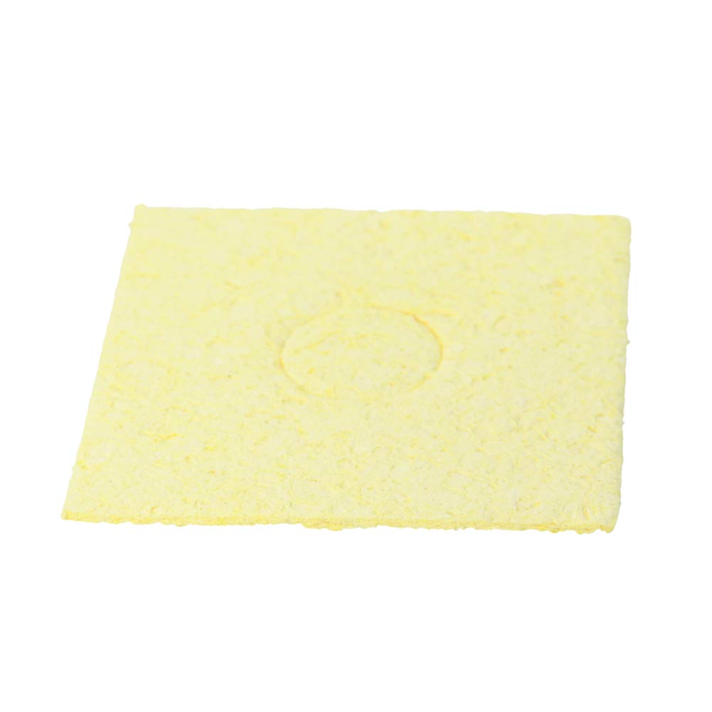 Fielect 20Pcs 60x60x6mm Soldering Sponge for Iron Tips Cleaning - High-Quality Solder Tip Clean Pads, Yellow Square - Perfect for Electronics Repair, DIY Projects, and Soldering Maintenance