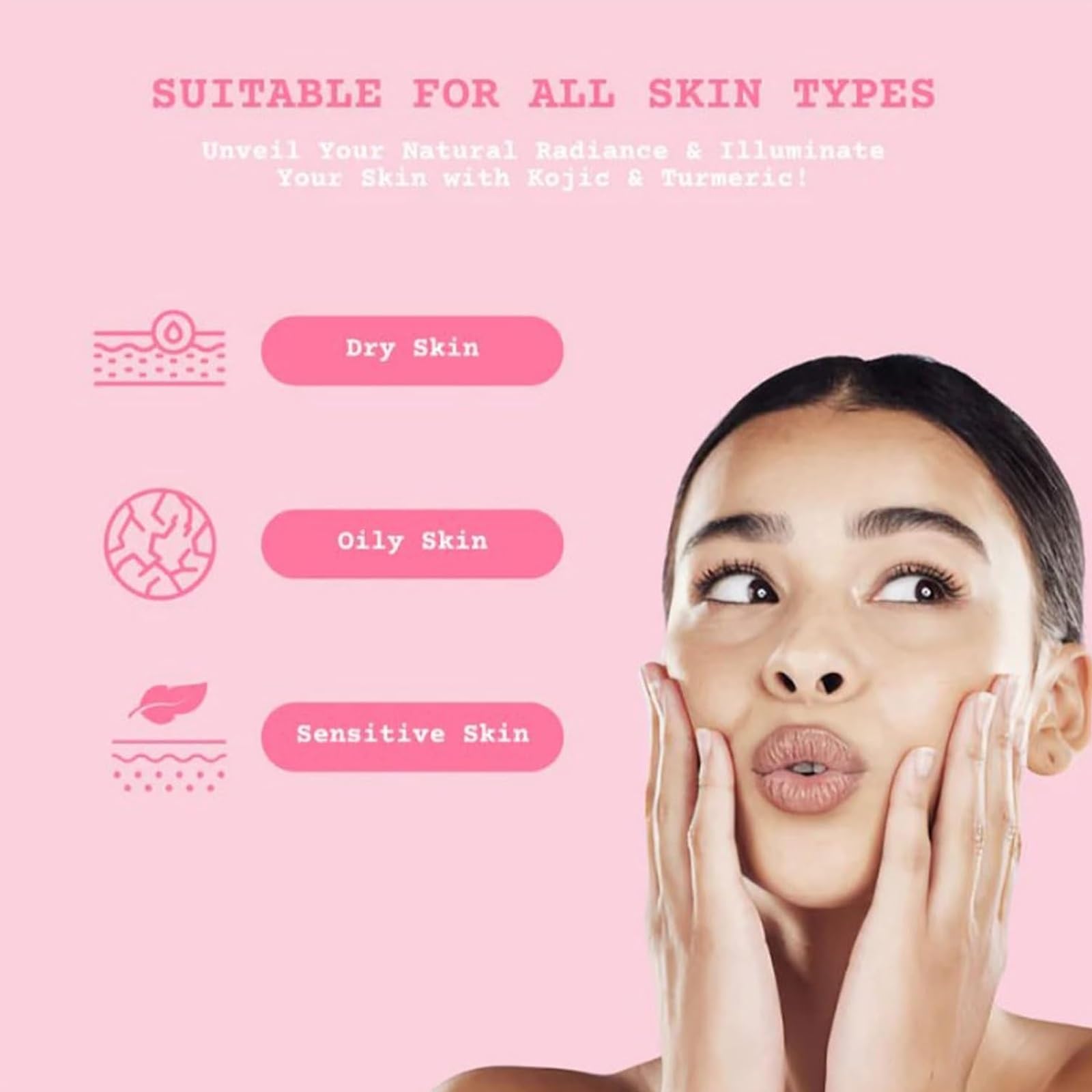 Absorbeauty™ Turmeric Kojic Acid Exfoliating Pads - Brightening Face & Body Cleansing Pads with Kojic Acid & Turmeric Extract (40 Count) for Glowing Skin, Oil Control & Even Tone - Perfect for Daily Skincare Routine & Travel