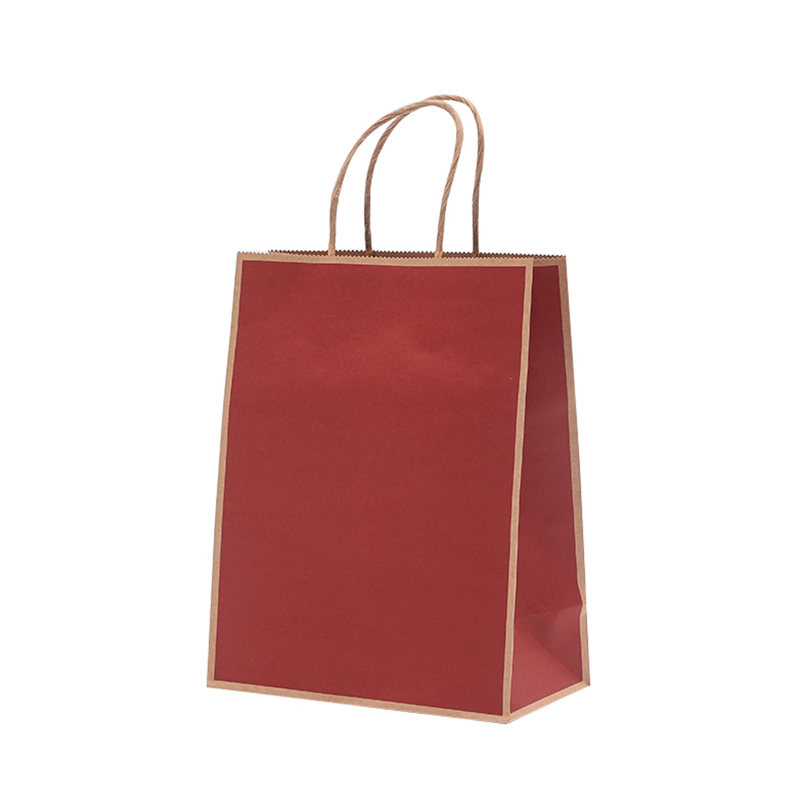 50 Pcs Kraft Paper Bags with Handles - Eco-Friendly Brown Shopping Bags for Retail Stores, Restaurants & Gift Packaging (14.6x3x8 Inches) - Perfect for Takeout, Kids Parties, Holiday Boutique & Grocery Packaging