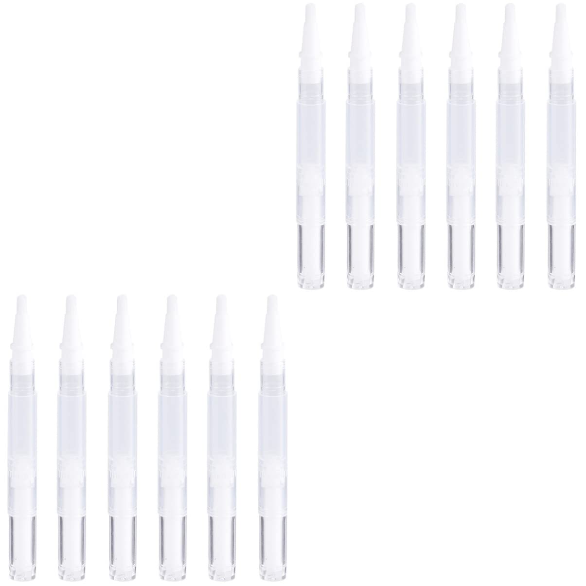 LALAFINA 12 Pack Empty Eyelash Growth Serum Tubes & Nail Oil Pens - Transparent Twist Cosmetic Containers for Eyelash Serum, Nail Polish, Lip Gloss - Travel-Friendly Plastic Makeup Storage Solution    Perfect for DIY beauty products, salon professionals, or on-the-go touch-ups - ideal for storing and applying serums, oils, and liquid cosmetics with precision.