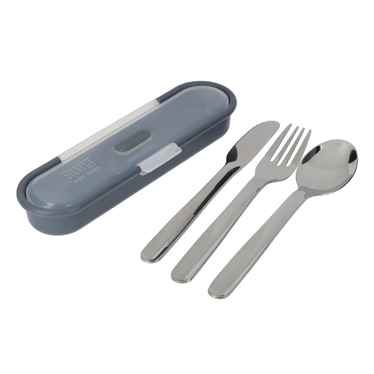 BUILT Travel Cutlery Set with Case - Portable Stainless Steel Utensils for Camping, Hiking & Picnics