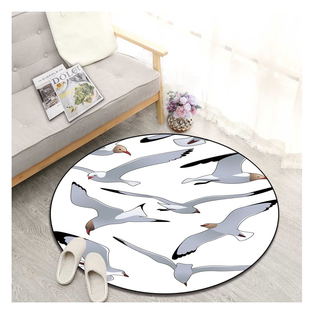 Non-Slip Round Area Rug 70