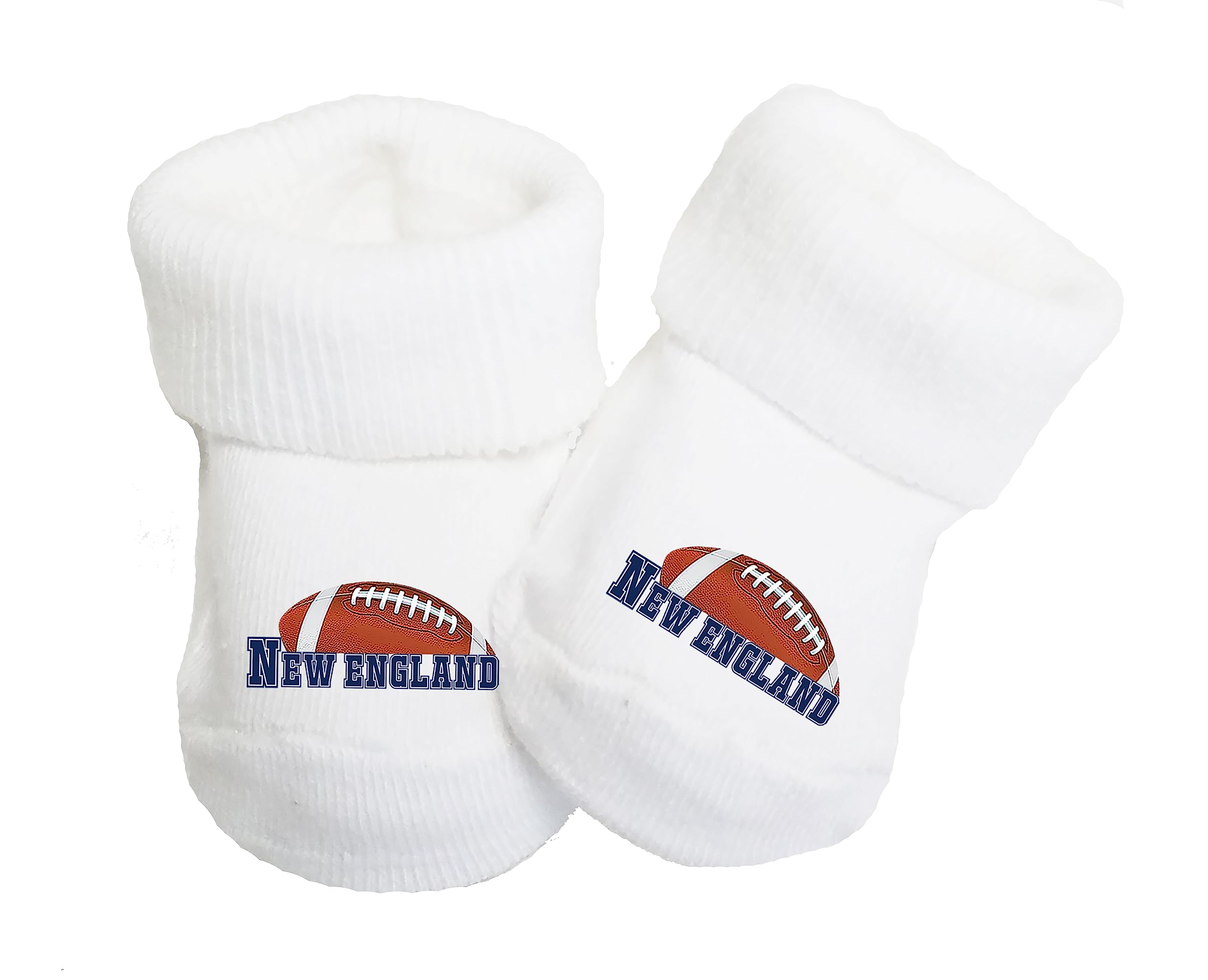 New England Patriots Baby Toe Bootie Socks - Soft Non-Slip Infant Socks for Boys & Girls - Perfect for Game Day, Nursery, and Winter Warmth