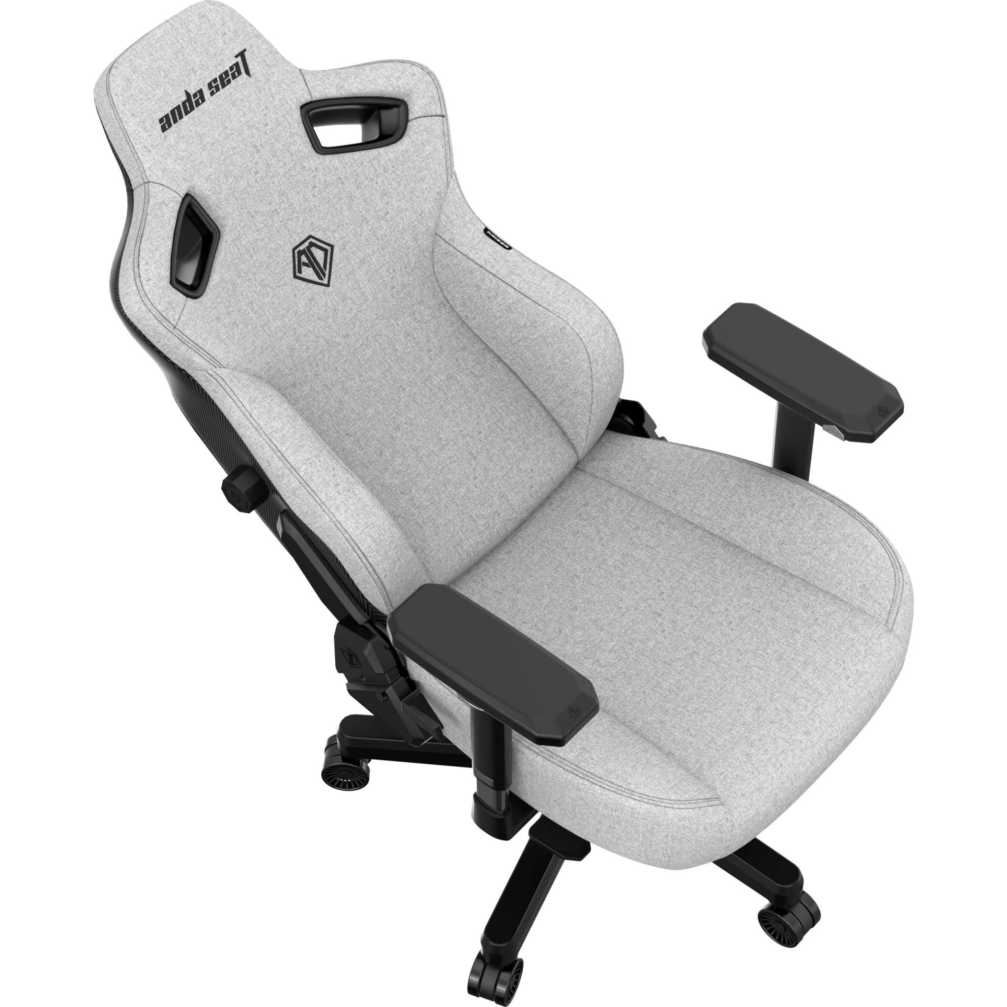 Anda Seat Kaiser 3 Series XL Premium Ergonomic Gaming Chair - Grey Fabric for PC, Console & Office Use - Comfortable Computer Chair for Long Gaming Sessions & Work