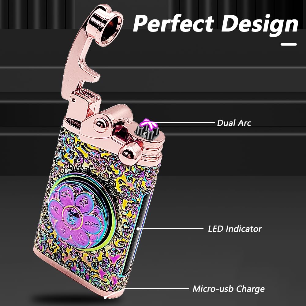 SKRFIRE Rechargeable Plasma Lighter - Windproof USB Arc Lighter for Candles, Gifts | Camping, Home, Travel