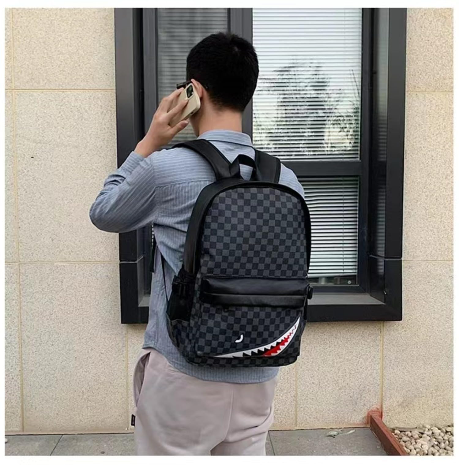 Stylish PU Leather 15.6 Inch Laptop Backpack for Men & Women - Water-Resistant Casual School, College, Business & Travel Backpack with Multiple Pockets - Perfect for Work, Commuting and Daily Use