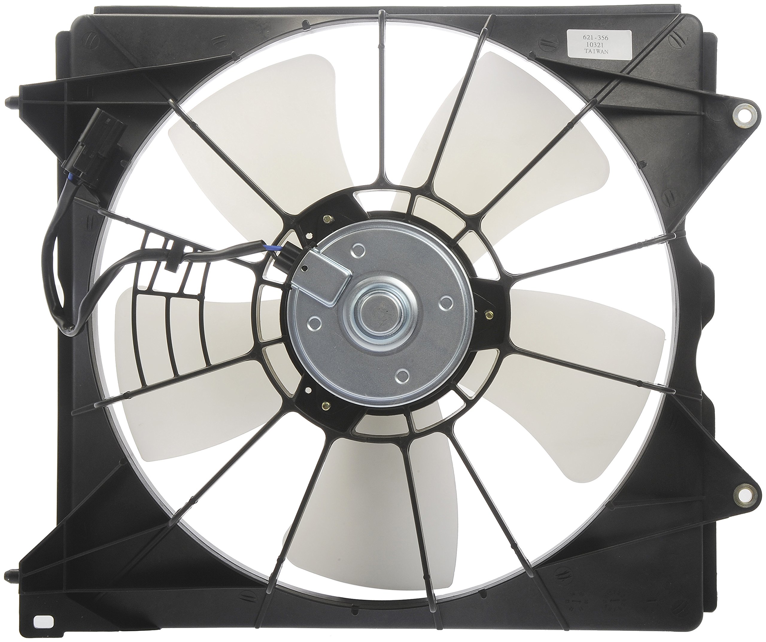 Dorman 621-356 Driver Side Engine Cooling Fan Assembly - Compatible with Honda Accord, Civic, CR-V (2003-2012) | Replacement Cooling Fan for Improved Engine Performance & Temperature Control
