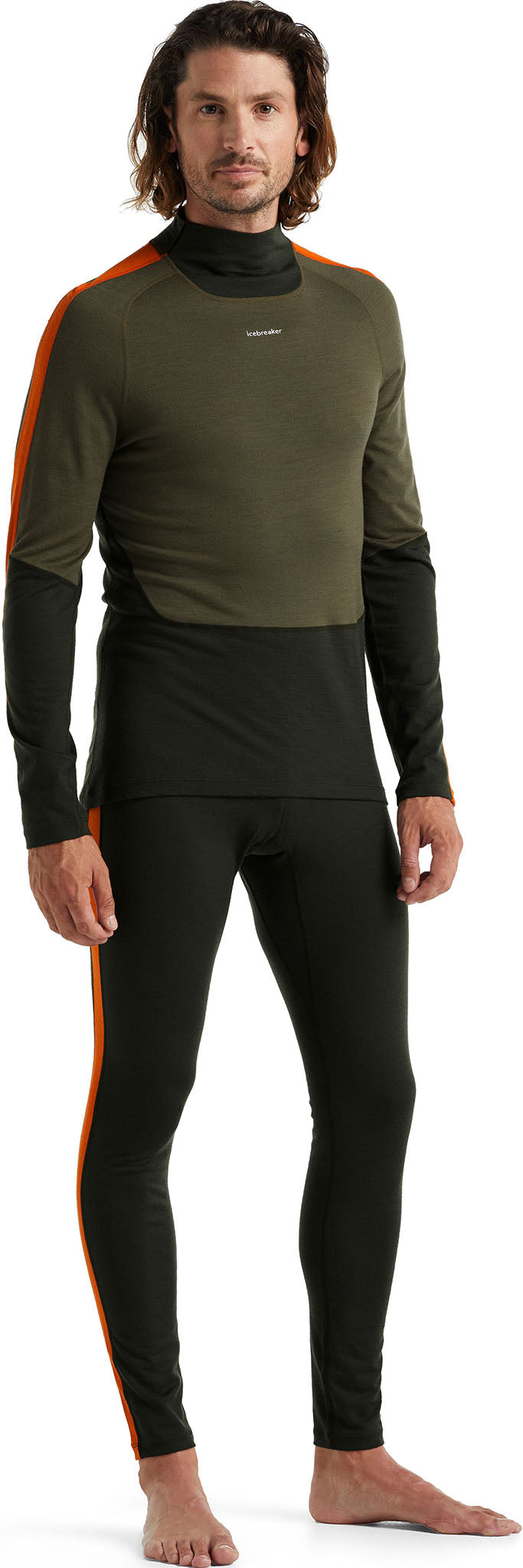 200 Sonebula Men's Long Sleeve Crewneck Base Layer Top - Thermal Underwear for Cold Weather, Hiking & Outdoor Activities