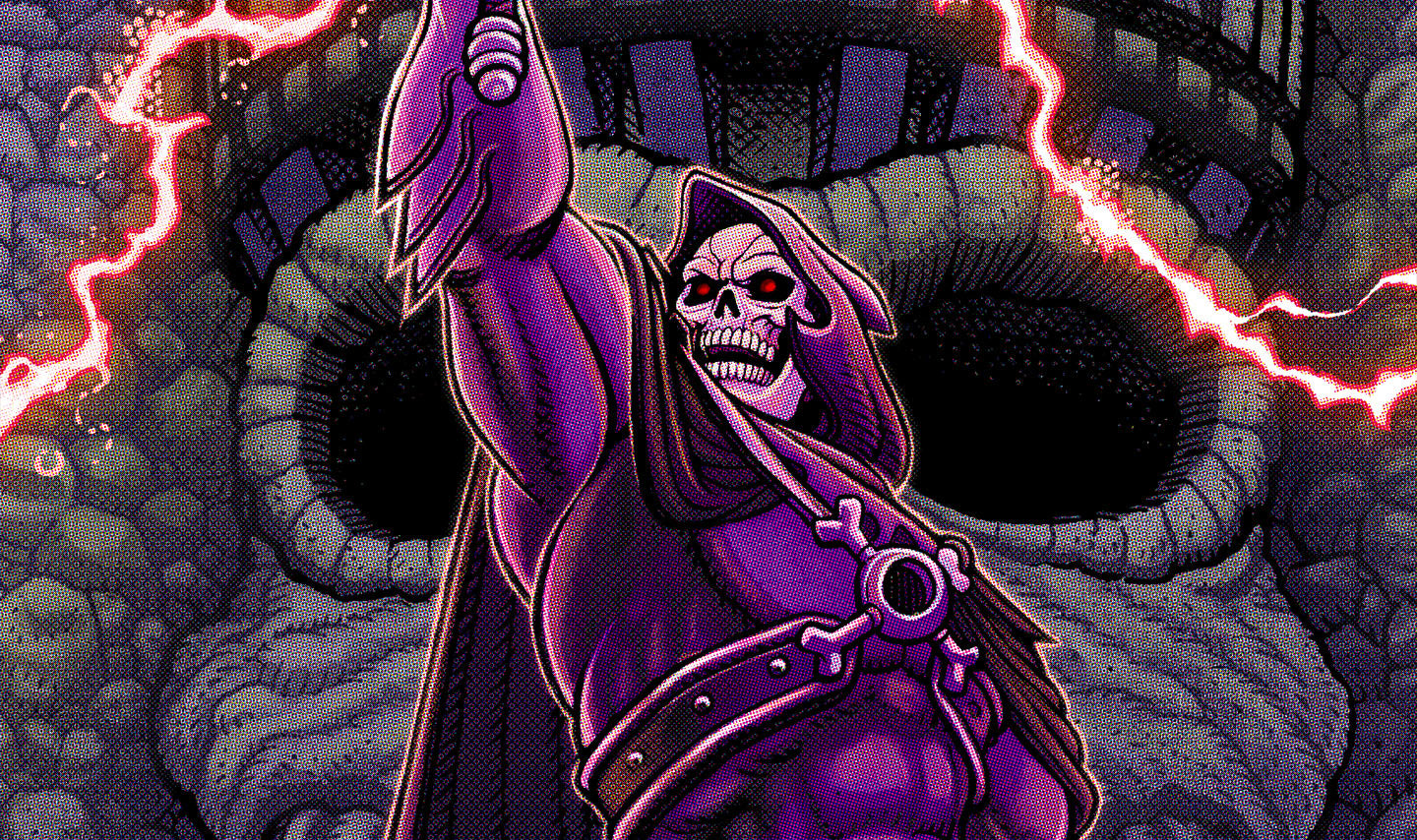 Masters of the Universe Revelation Poster - Eternia Art Print - He-Man and Skeletor Wall Decor for Fans, Collectors, and Home Theater Rooms