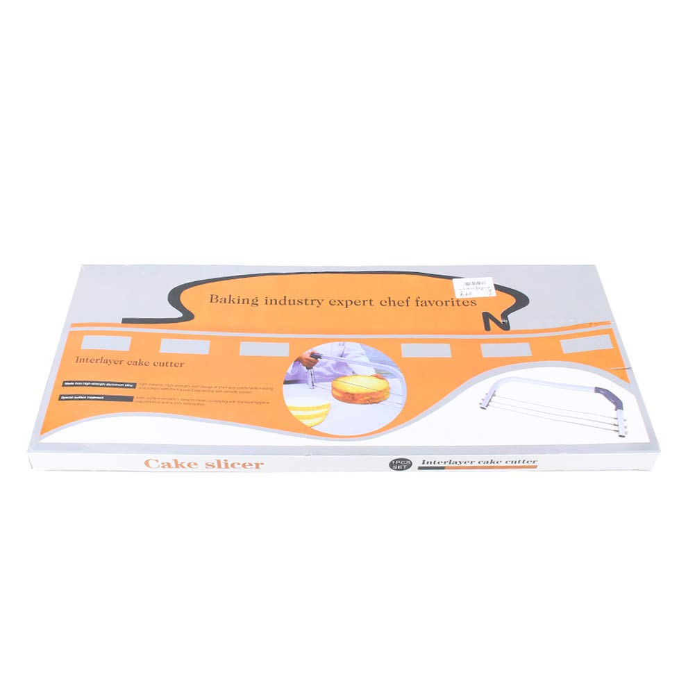 Alvinlite Adjustable Cake Leveler & Slicer - 3 Blades Stainless Steel Cake Cutter for Layering, Leveling, and Slicing - Perfect for Home Bakers, Wedding Cakes, and Pastry Shops