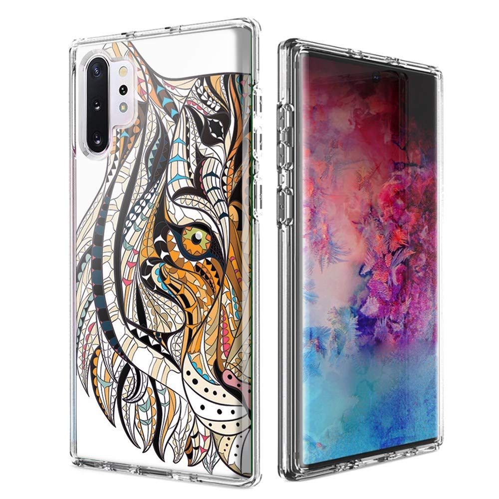 Samsung Galaxy Note 10 Plus Case with Mosaic Tiger Design - Dual Layer Protective Phone Cover for Shock Absorption | Perfect for Outdoor Adventures, Work & Daily Use