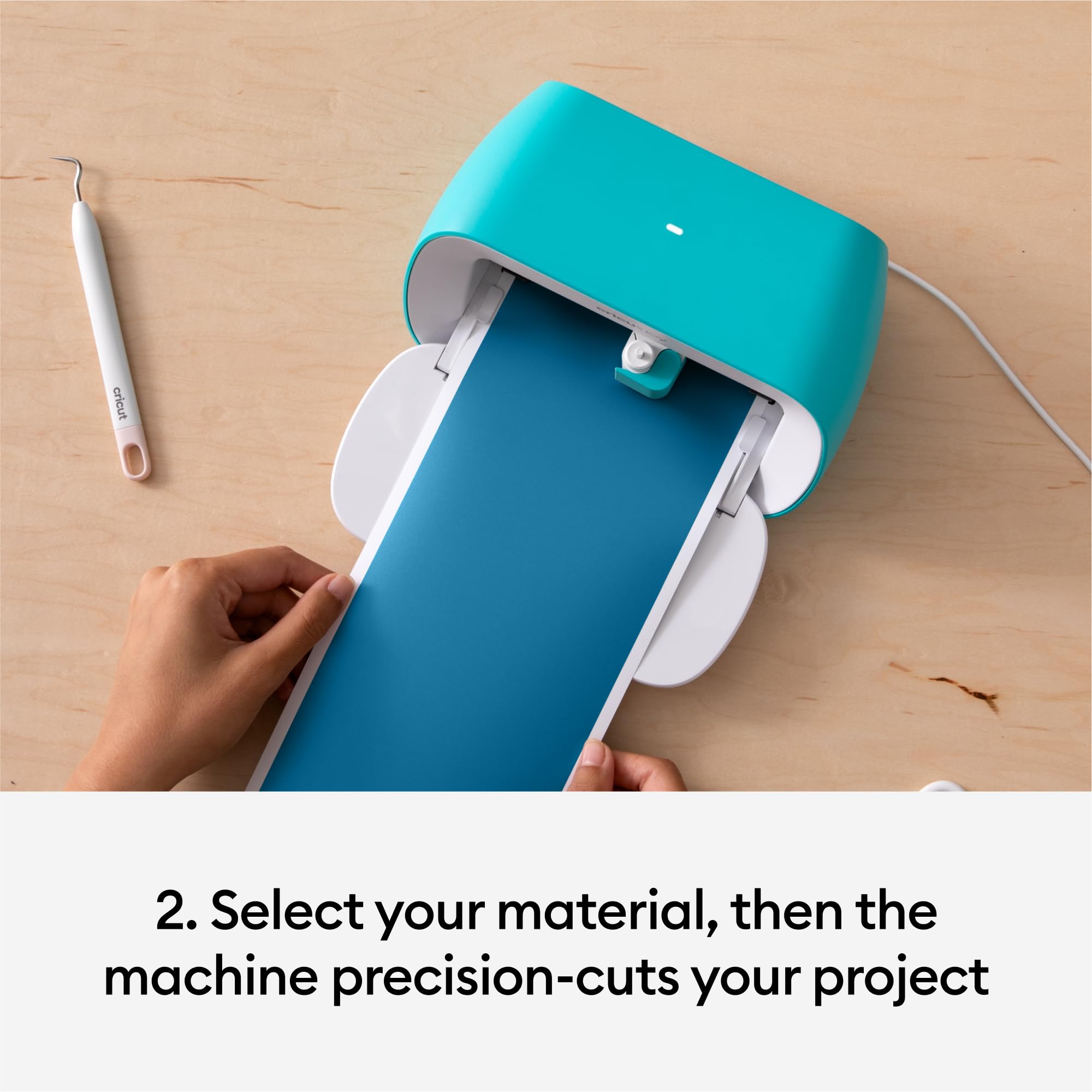 Cricut Joy Machine - Compact & Portable DIY Smart Cutting Tool for Custom Labels, Cards, Crafts | Works with Iron-on, Vinyl, Paper | Bluetooth Enabled (iOS/Android/Windows) | Perfect for Home DIY, Scrapbooking & Personalized Gifts