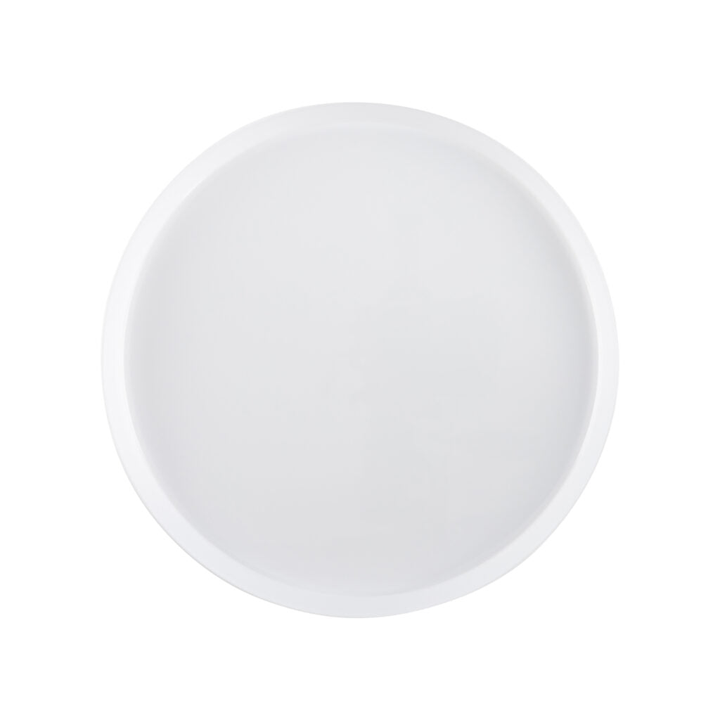 Eco-Friendly White Round Plastic Plates - 10 Pack, Durable & Lightweight Disposable Dinner Plates for Parties, Picnics, BBQs & Everyday Use