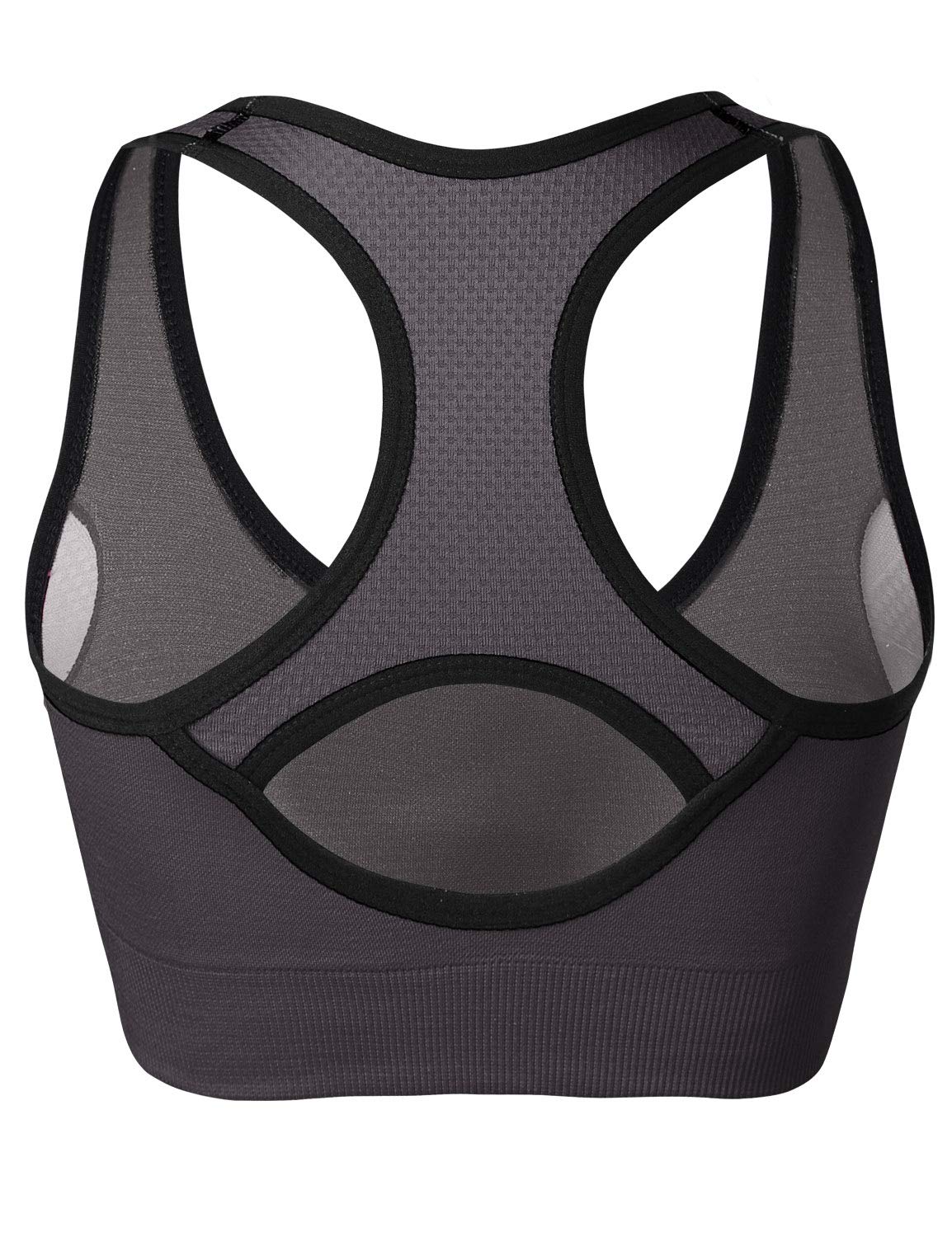 High Support Racerback Sports Bras for Women - Seamless Padded Workout Tops for Yoga, Gym, Running & Fitness | Breathable Strappy Design for Active Lifestyles