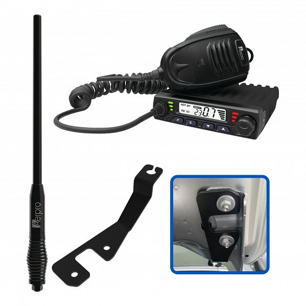 Aerpro APFOCBE2 Compact 5W UHF CB Radio Kit for 2022 Ford Ranger | Off-Road Communication System | Perfect for Camping, Overlanding & Emergency Situations