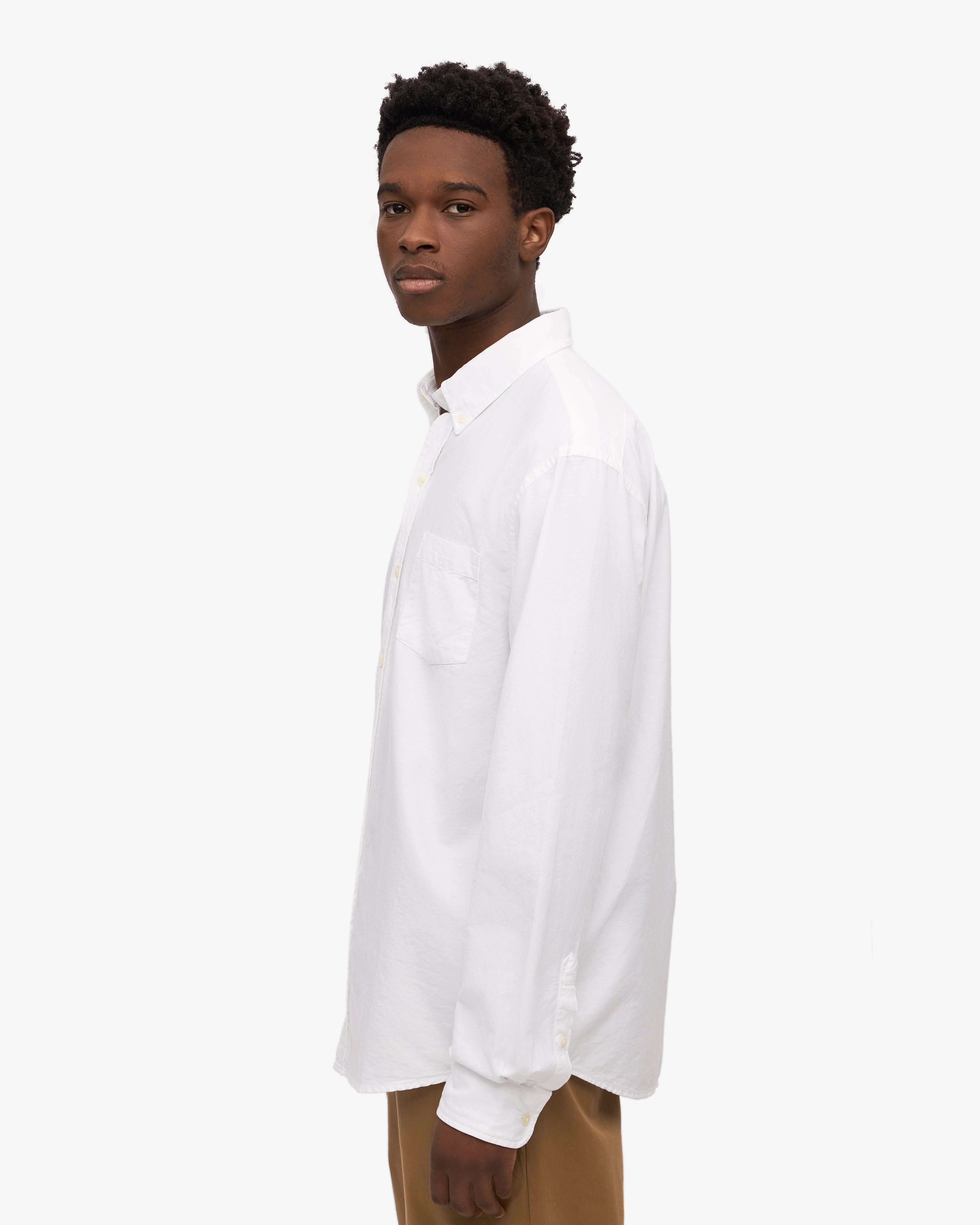 Organic Cotton Button Down Shirt for Men - Premium Quality Optical White Casual Dress Shirt - Perfect for Office, Business Meetings & Smart Casual Outfits