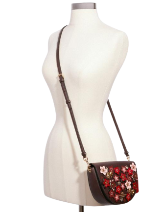 Coach Ellen Crossbody Bag with Daisy Applique - Stylish & Compact Purse for Women, Perfect for Everyday Use, Shopping, and Travel