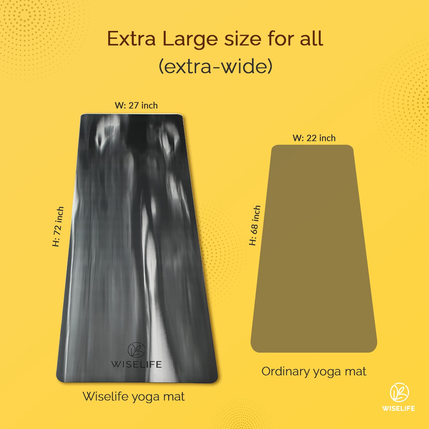 Premium Suede & Natural Rubber Yoga Mat with Cork Top - Extra Large 5MM Thick Non-Slip Exercise Mat for Yoga, Pilates & Home Workouts - Includes Carry Strap (PU Black Marble Design) - Ideal for Hot Yoga, Gym Sessions & Meditation Practices