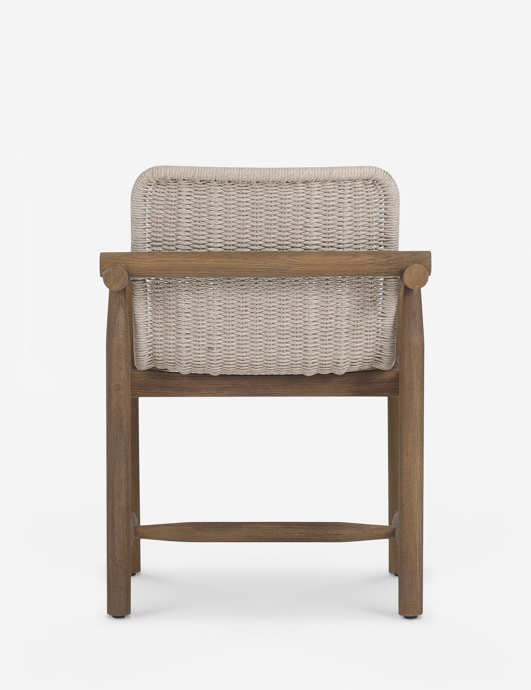 Amber Lewis x Four Hands Dume Indoor Outdoor Dining Arm Chair - Patio, Garden, Restaurant & Home Decor Seating Solution
