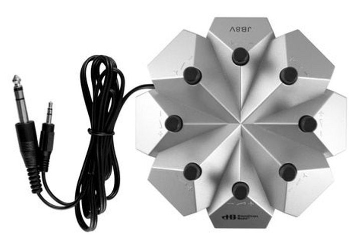 HamiltonBuhl 8-Position 3.5mm Stereo Audio Jackbox with Individual Volume Controls - Perfect for Classroom, Studio & Conference Room Audio Distribution