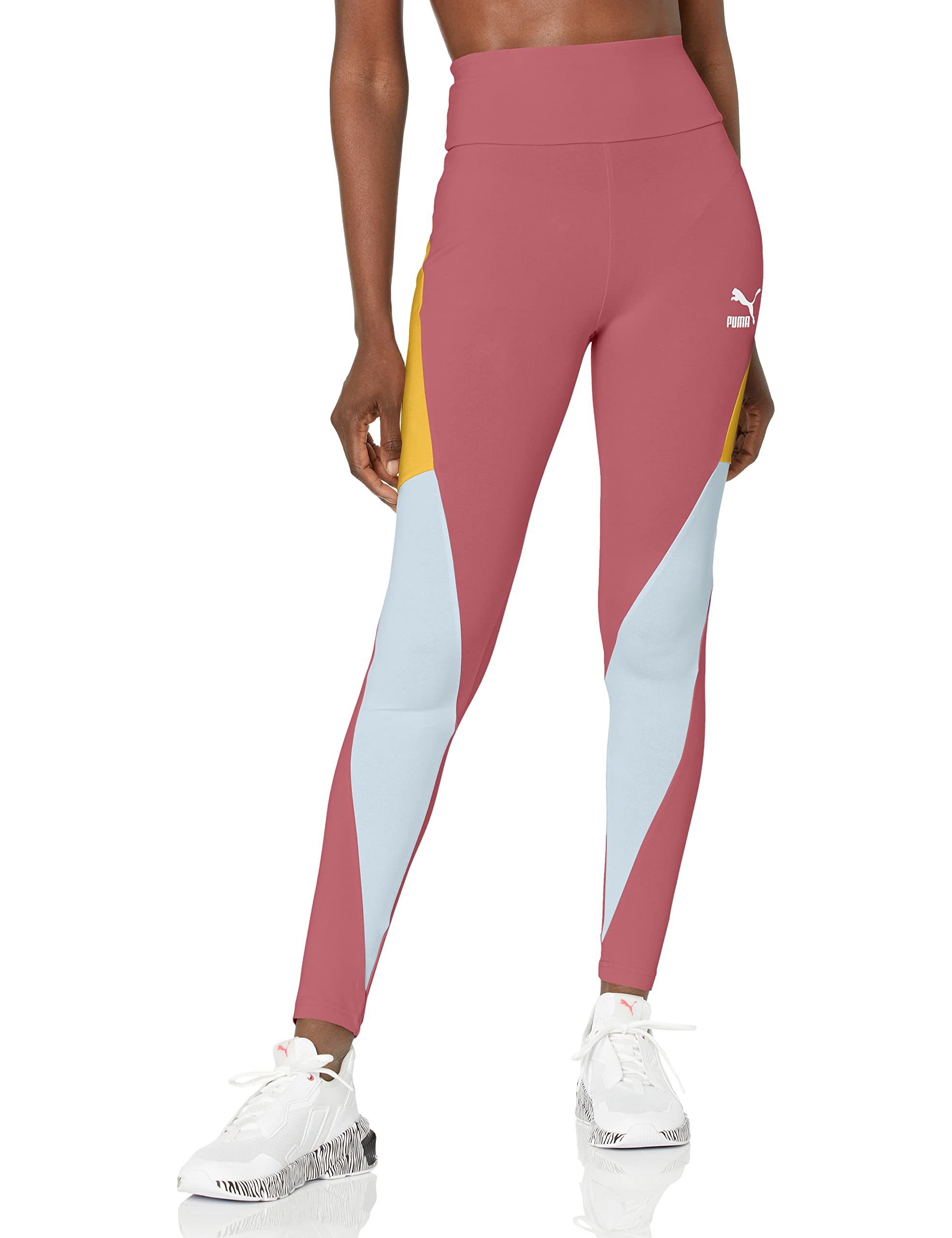 PUMA Women's Classic High Waist Yoga Leggings - Workout Pants for Running, Gym & Lounge - Comfortable Athletic Tights with Wide Waistband