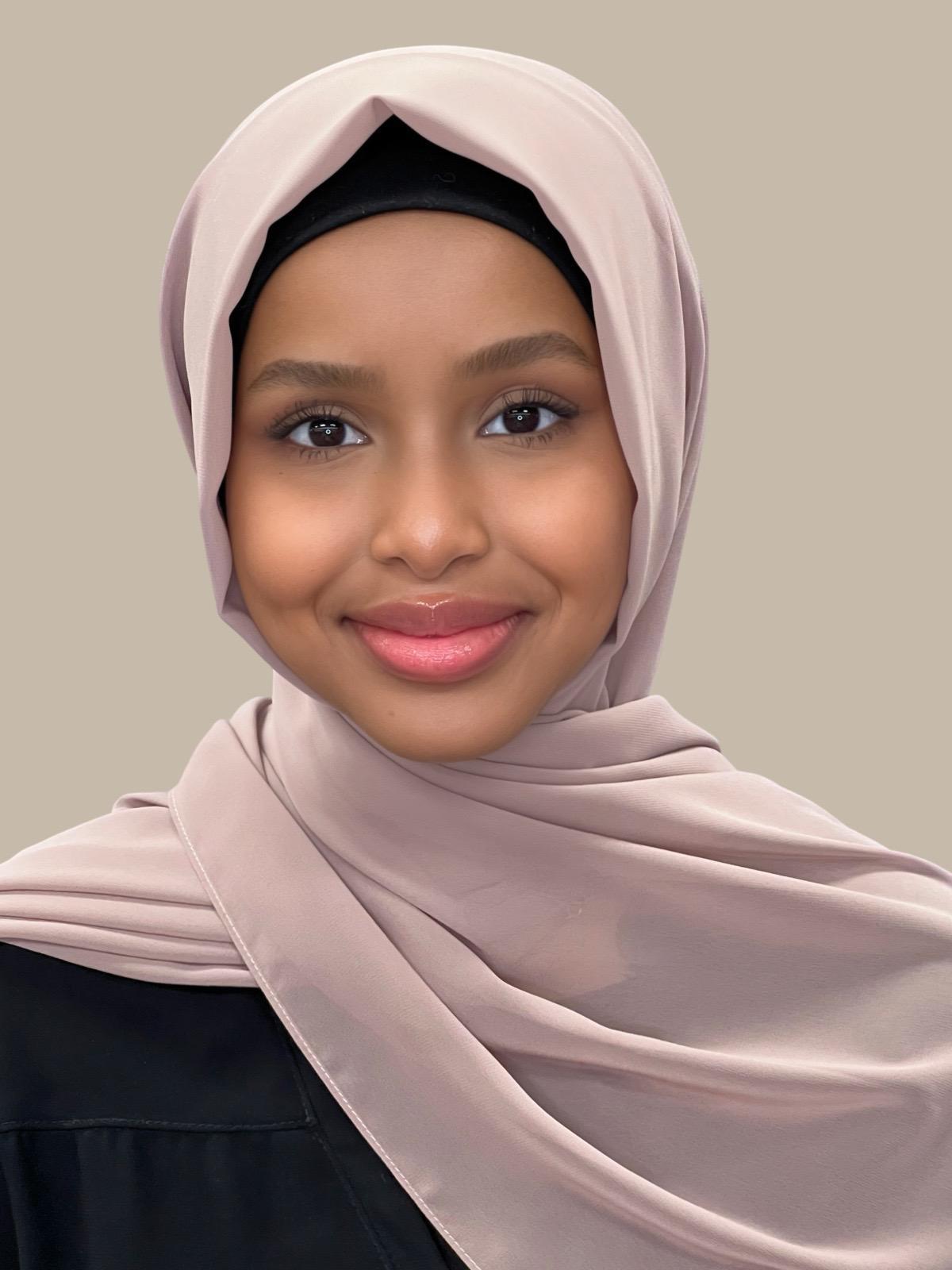 Luxury Chiffon Hijab Cedar - Elegant Muslim Scarf for Women, Soft Breathable Lightweight Shawl - Perfect for Daily Wear, Prayer, and Special Occasions