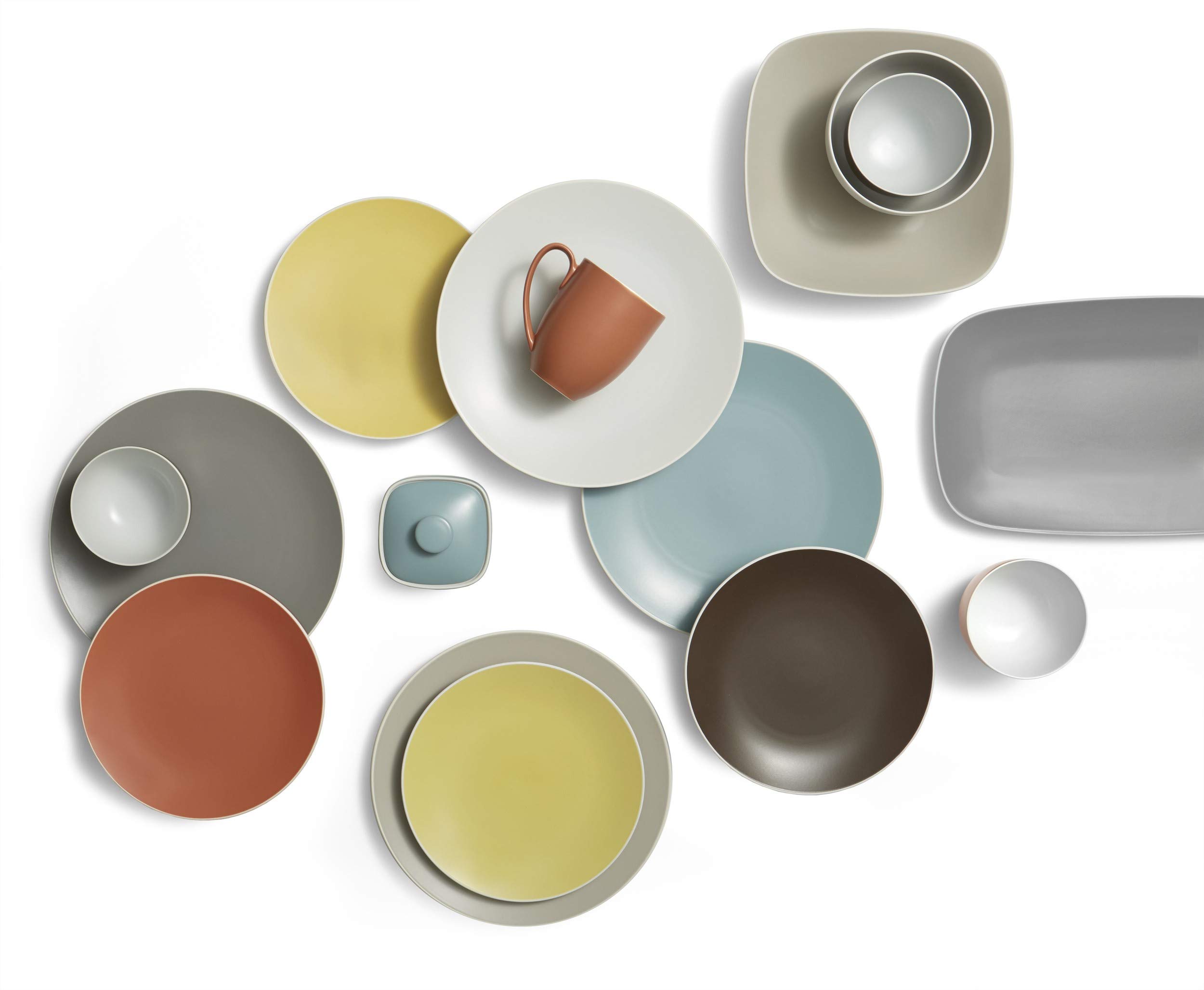 Nambe POP Collection Salt and Pepper Shaker Set - Modern Chalk Finish for Kitchen, Dining Table, and Gift Giving