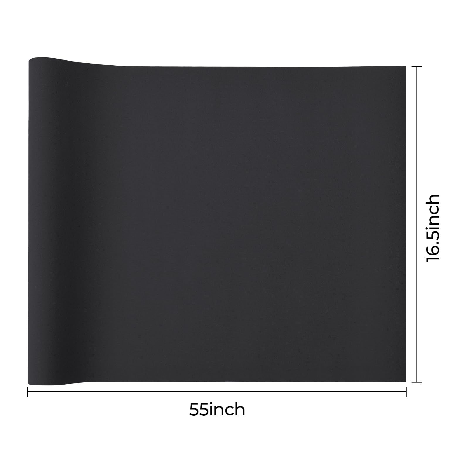 Book Cloth 17x55 Inch - Premium Book Binding Fabric for DIY Book Covers, Album Making & Scrapbooking - Black Bookbinding Material for Crafts, Journals & Home Decor Projects