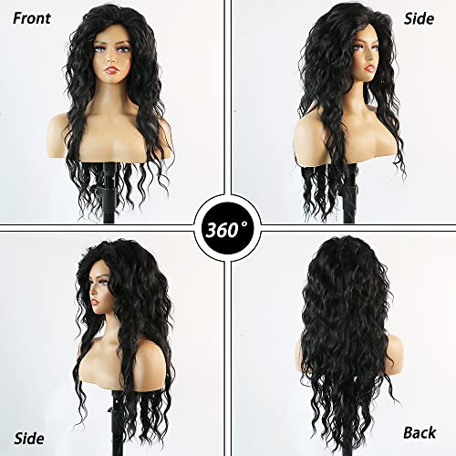 Curly Blonde Brown Reverse Ombre Wig - Long Synthetic Hairpiece for Cosplay, Halloween & Daily Fashion