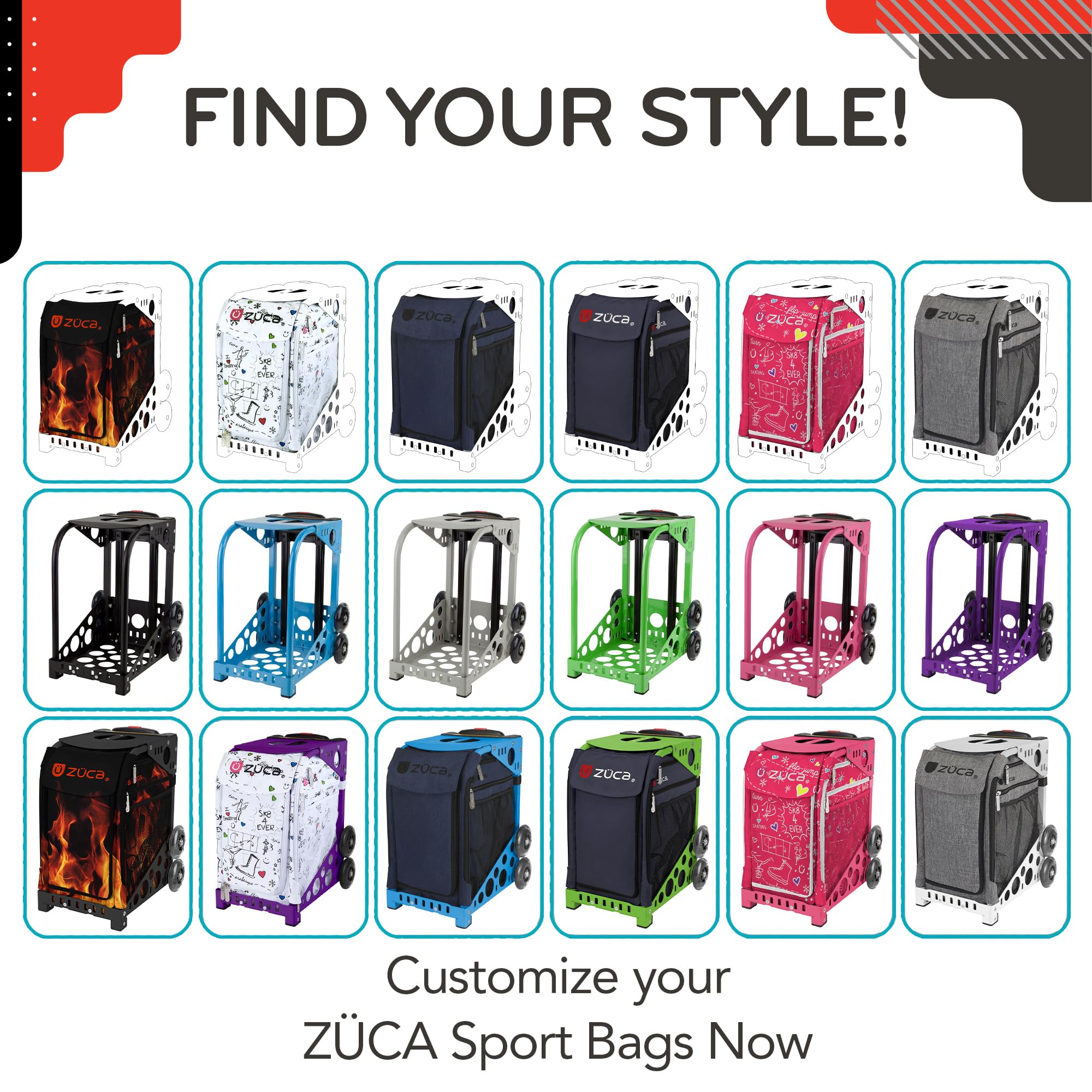 Zuca SK8 Sport Insert Bag - Durable Skateboard Backpack for Athletes & Skaters - Perfect for Skateboarding, Travel & Gym Use - Model 89055900385