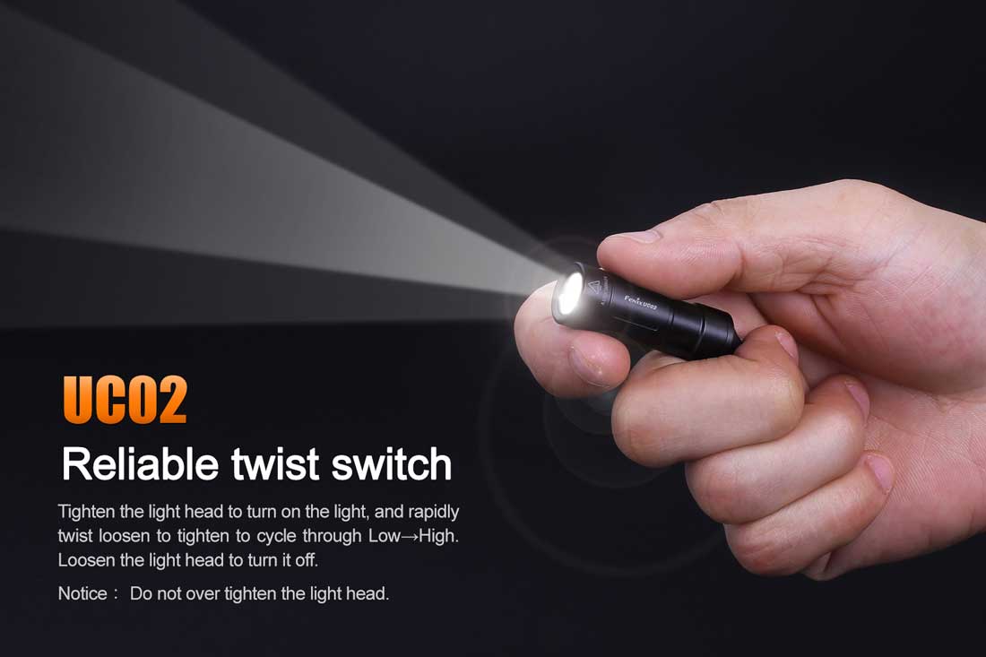 UC02 USB Rechargeable Keychain Flashlight - Compact & Bright LED Light for Emergencies, Camping, Hiking & Everyday Carry (EDC)