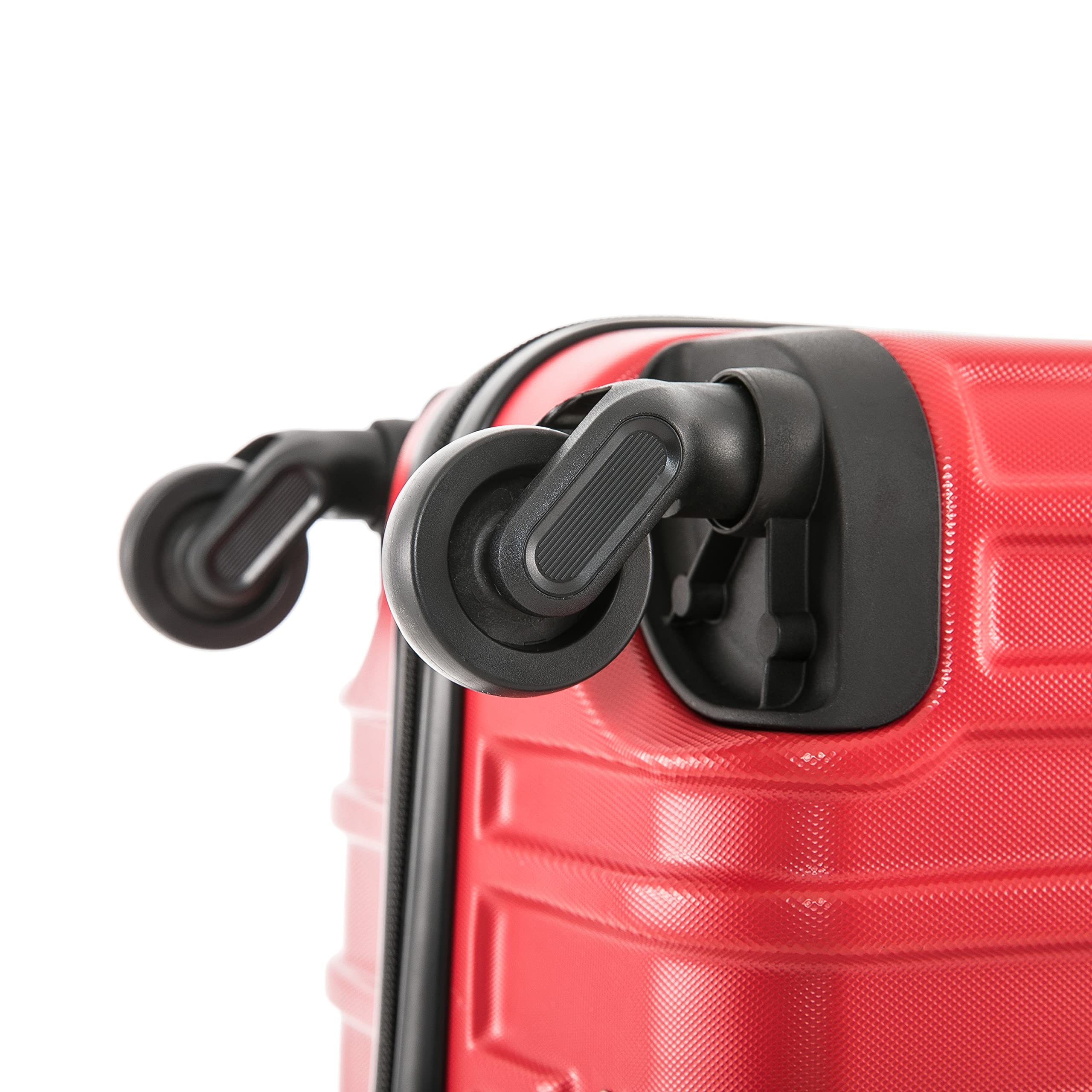 VASTY 28-Inch Hardside Spinner Luggage - Lightweight Durable Suitcase with Trolley Handle & Smooth Wheels for Air Travel, Large Checked Bag (Red) - Perfect for International Flights, Family Vacations & Business Trips