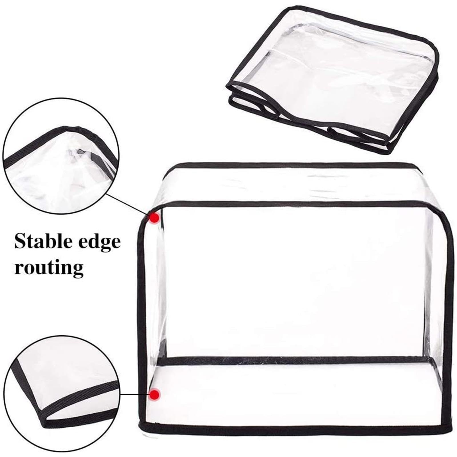 Waterproof Transparent Toaster Cover & Bread Machine Dust Protector - Foldable, Easy to Clean Small Appliance Cover for Kitchen, Air Fryer, Blender - Perfect for Home, Dorm & Office Use