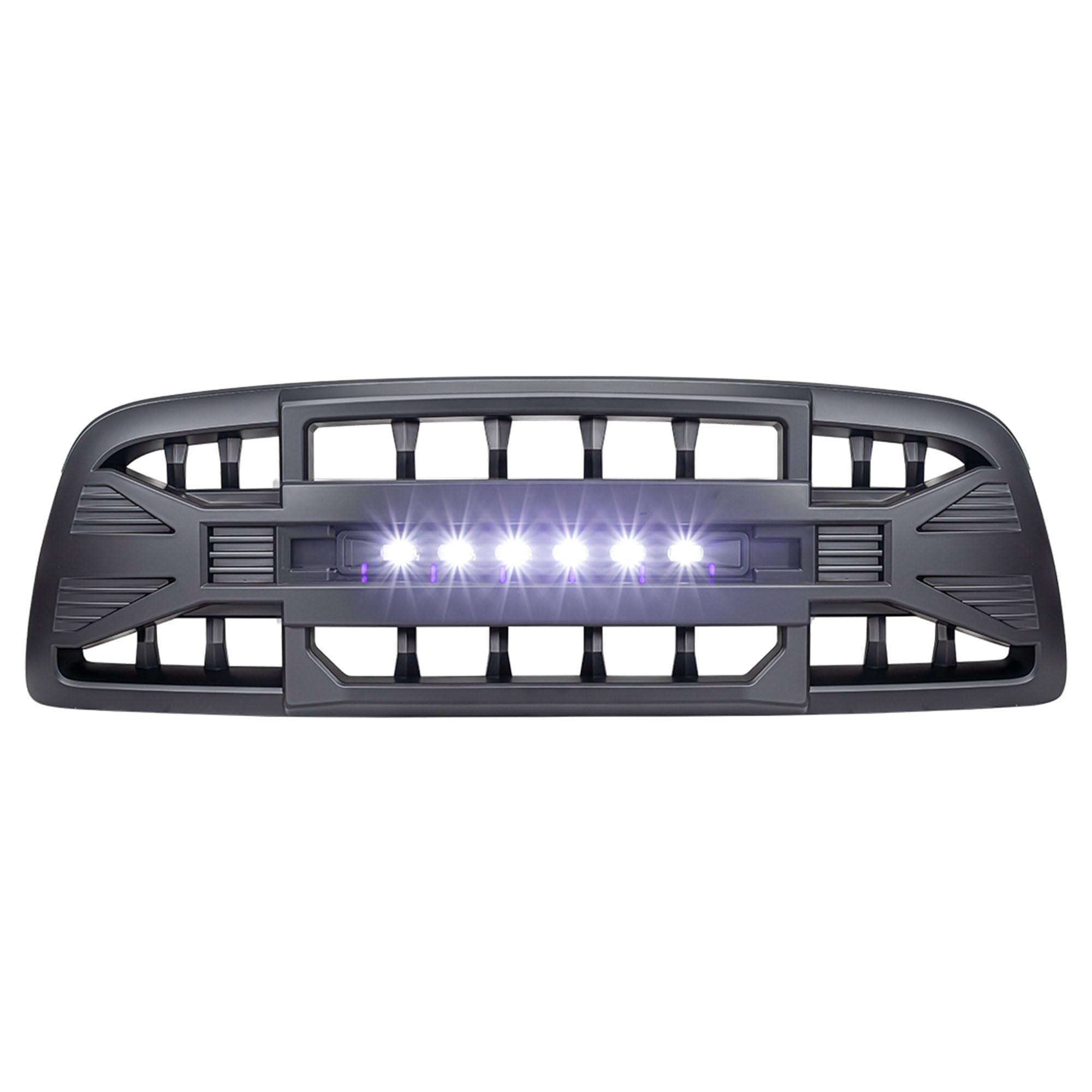 2009-2012 Dodge Ram 1500 Off-Road Armor Grille with LED Lights - Matte Black Truck Front Grille for Enhanced Style & Protection | Perfect for Off-Roading, Truck Shows & Daily Driving