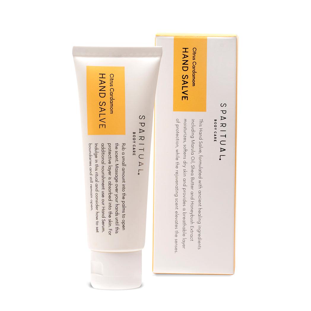 Citrus Cardamom Hand Salve - Natural Moisturizing Balm for Dry Cracked Hands | Perfect for Winter Care, Gardening & After-Work Healing