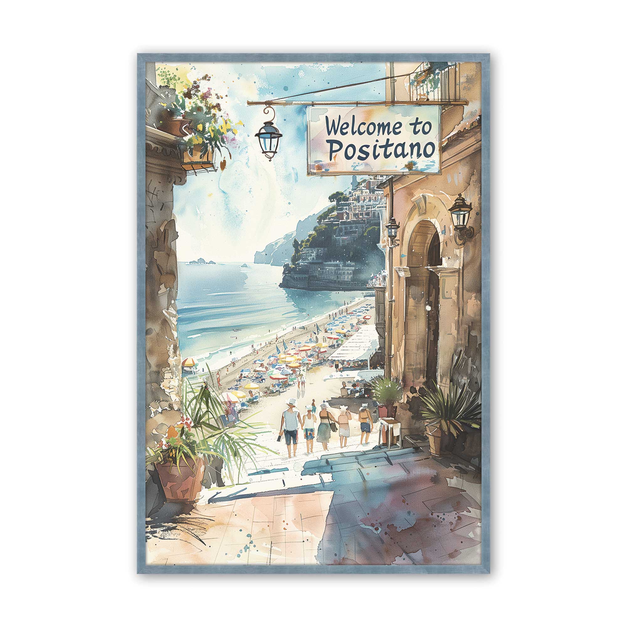 Coastal Greeting Card v1 Print - Beach Themed Stationery for Birthdays, Thank You Notes & Special Occasions | Perfect for Beach House Decor & Nautical Gifts