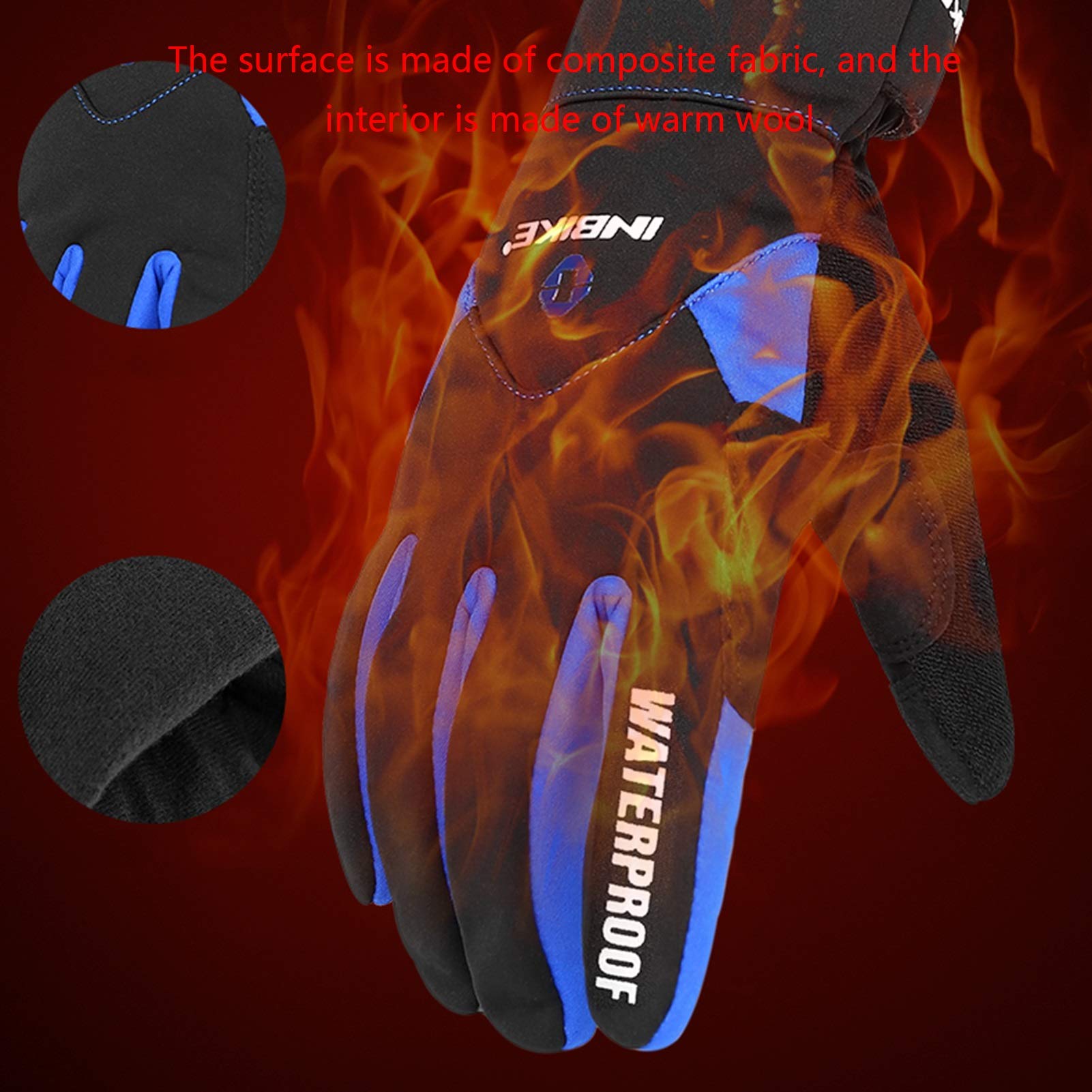 Winter Touch Screen Gloves for Running & Cycling - Windproof, Anti-Slip Sports Gloves - Unisex Thermal Gloves (Black, XXL) - Perfect for Outdoor Activities, Jogging & Cold Weather Commutes