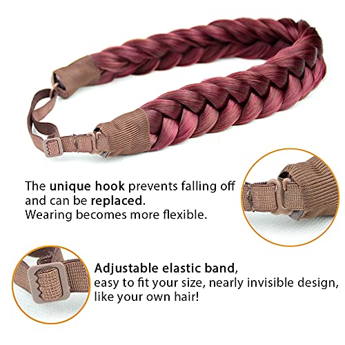 Two Strand Braided Headband for Women - Stylish Hair Accessory for Workouts, Yoga, and Everyday Wear