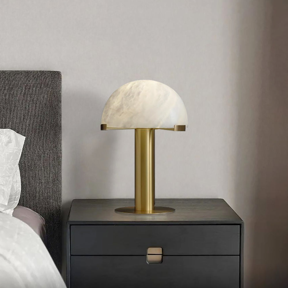 Elegant Alabaster Table Lamp - Modern Home Decor for Living Room, Bedroom & Office - Perfect for Ambient Lighting & Stylish Interior Design